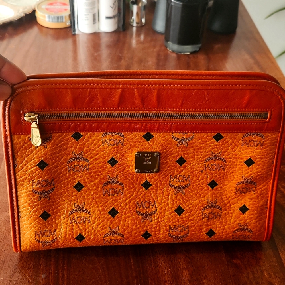 Used MCM Clutch/Travel Pouche.